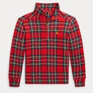 Ralph Lauren Plaid Cotton Interlock Pullover